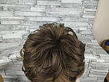 Перука каштанова коричнева мелірування коротка стрижка жіноча для жінок для щоденної носки Hivision 1560A-RM73, фото 4