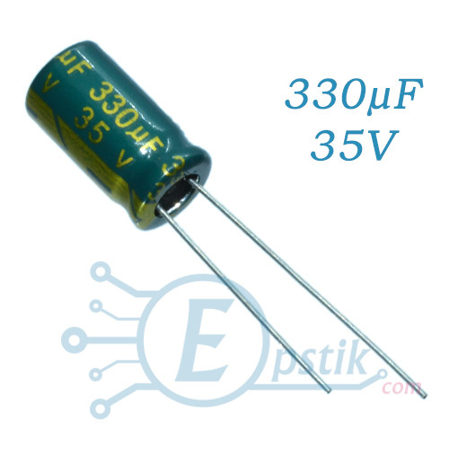 Конденсатор 330uF 35V, (8*14) 105°C Low ESR