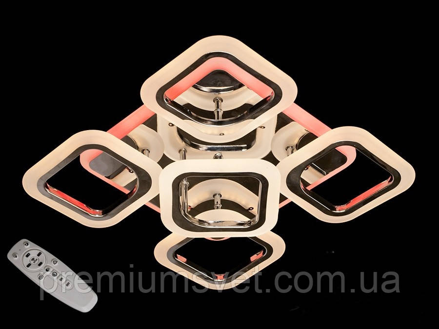 Люстра світлодіодна стельова AS8060/4+1 HR LED 3color dimmer, фото 1