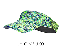 Визор / кепка повязка теннисная NORTH FLAG в виде обруча с козырьком с махровой вставкой для впитывания пота САЛАТОВЫЙ МЕЛАНЖ (JH-C-ME-J-09)