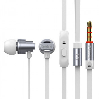 Навушники Celebrat C8 ( Super Bass ) Silver, фото 1