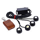 Денні ходові вогні-строби ДХО, стробоскоп 2 в 1 на 4 діоди 16 РЕЖИМІВ СТРОБОСКОПІВ, фото 2