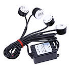 Денні ходові вогні-строби ДХО, стробоскоп 2 в 1 на 4 діоди 16 РЕЖИМІВ СТРОБОСКОПІВ, фото 3