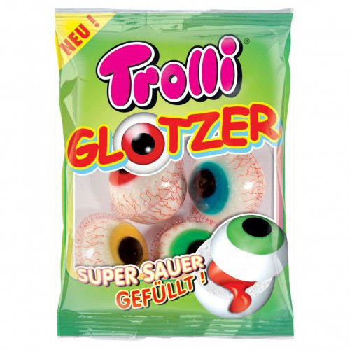 Цукерки Желейні Trolli Glotzer Очі 75 г Німеччина (опт 10 шт)