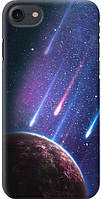 Силиконовый чехол бампер FTS для Apple iPhone SE 2020 с дизайном Космос звездопад