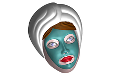 Пластикова форма 751 - Маска для обличчя