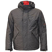 Мужская демисезонная темно-серая куртка TIGER FORCE ,XXL,XXXL, TJSW-50612 BLACK GREY