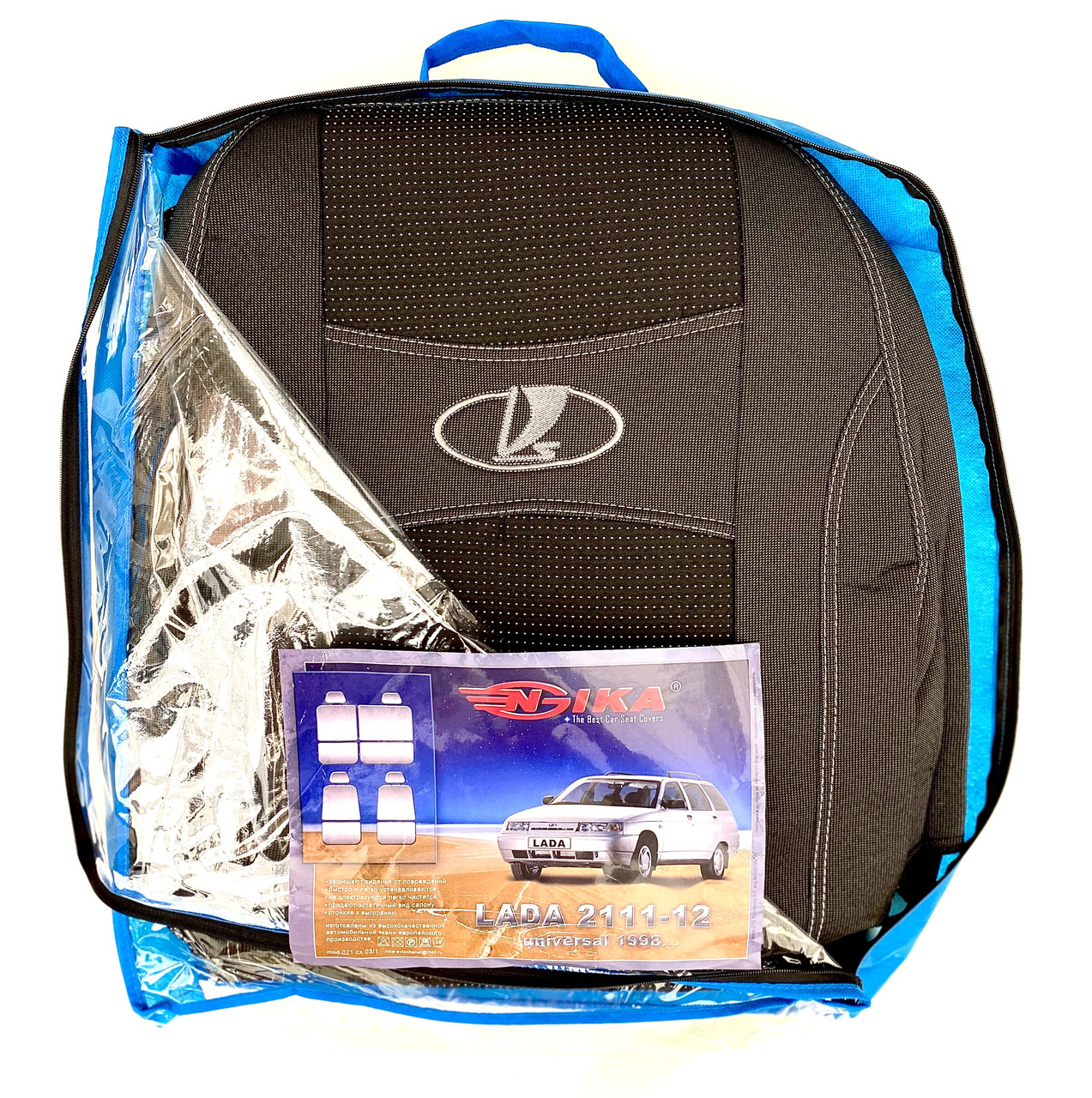 Автомобільні чохли ВАЗ 2111 2112 1998- універсал хетчбек авточохли на сидіння лада Lada universal hb Nika, фото 1