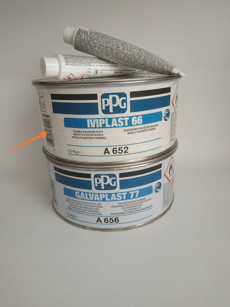 Шпаклівка Iviplast 66 PPG 1.5кг