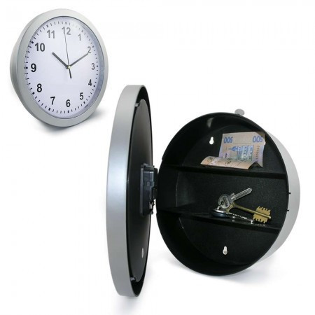 Годинники настінні пластикові-сейф HLV SAFE CLOCK 7031