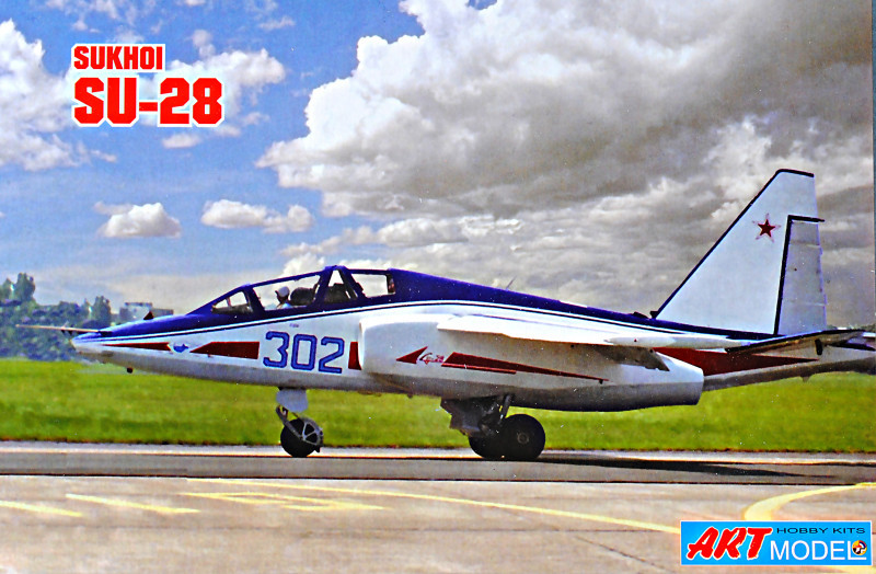 Су-28. Збірна модель літака в масштабі 1/72. ART MODEL 7211