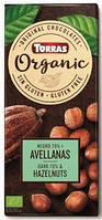 Шоколад чорний без глютену Organic Bio 70% cacao з фундуком Torras 100 г Іспанія