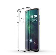 Ультратонкий чохол для Motorola Moto G8 прозорий, фото 4