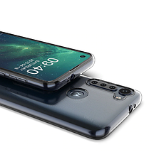 Ультратонкий чохол для Motorola Moto G8 прозорий, фото 5