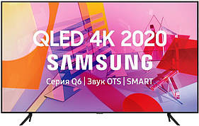 Телевізор Samsung QE65Q60T, 4K, Smart-TV, Wi-Fi, QLED, Технологія подвійного підсвічування Dual LED, режим Ambient