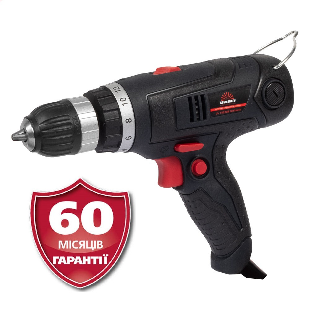 Us 1023AS Ultimate +БЕЗКОШТОВНА ДОСТАВКА! Дриль-шуруповерт електричний VITALS Professional (230 Вт; 119640