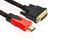 Кабель HDMI-DVI 1,5 m феррит(ver1.4)