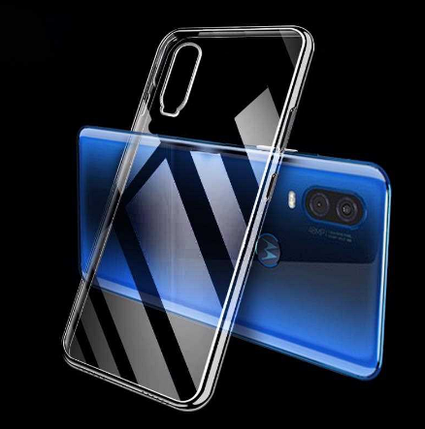 Ультратонкий чохол для Motorola Moto E6 Plus прозорий, фото 1