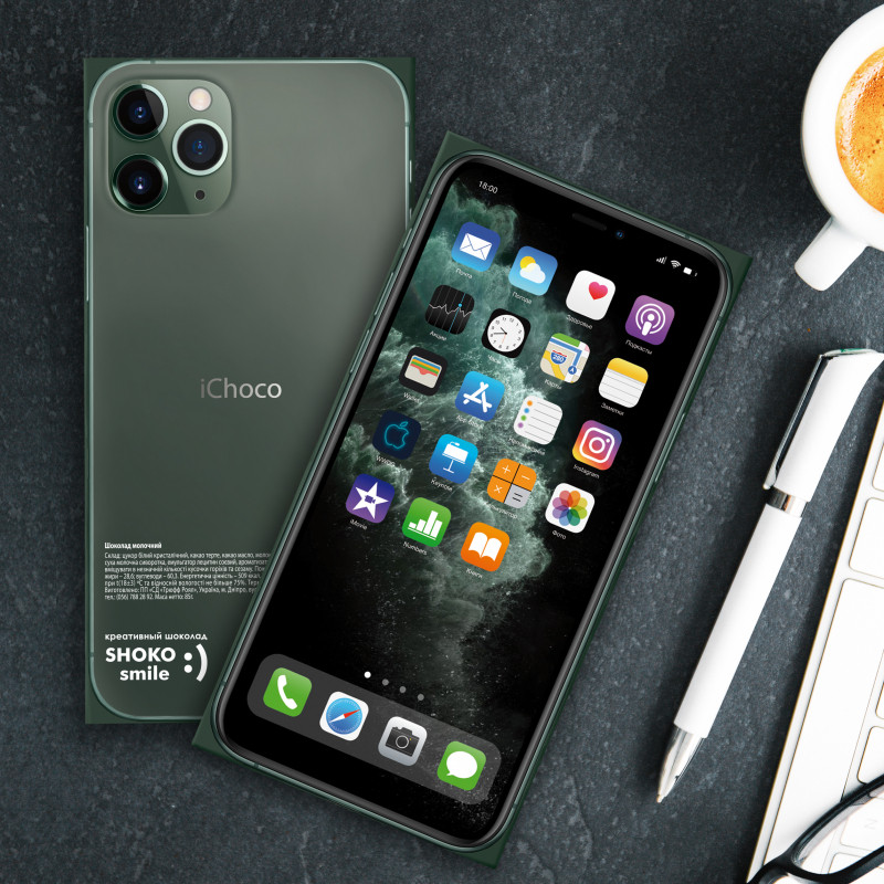 Шоколадна плитка iPhone 11 Pro Max 85 г молочна