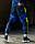 Спортивні штани OGONPUSHKA Split синьо-салатові, фото 8