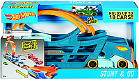 Автовоз Трек-трансформер Хот Вилс Крутые трюки Hot Wheels Stunt n' Go Track Mattel DWN56