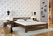 Деревянная кровать двуспальная для спальни из массива натурального дерева "Лабелия" от производителя, фото 5