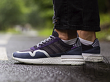 Чоловічі кросівки Adidas ZX 500 RM Commonwealth FNF Purple Navy DB3509, фото 3