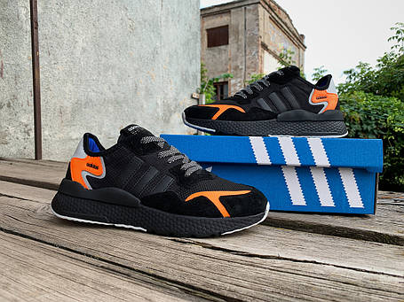 Чоловічі кросівки Adidas Nite Jogger чорні, фото 1