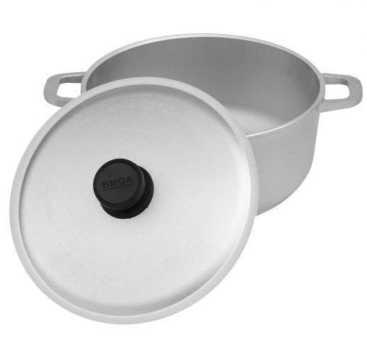 Каструля алюмінієва лита з кришкою 3 л БІОЛ К301, фото 1