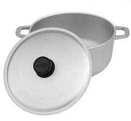 Каструля алюмінієва лита з кришкою 7 л БІОЛ К701