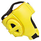 Шолом боксерський відкритий Zelart 1371 розмір XL Yellow-Black, фото 3