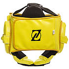 Шолом боксерський відкритий Zelart 1371 розмір XL Yellow-Black, фото 4