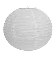 Підвісні паперові ліхтарики, колір білий, d-50 см