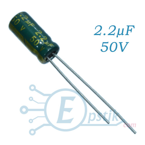 Конденсатор 2.2uF 50V (5*11) 105°C Low ESR