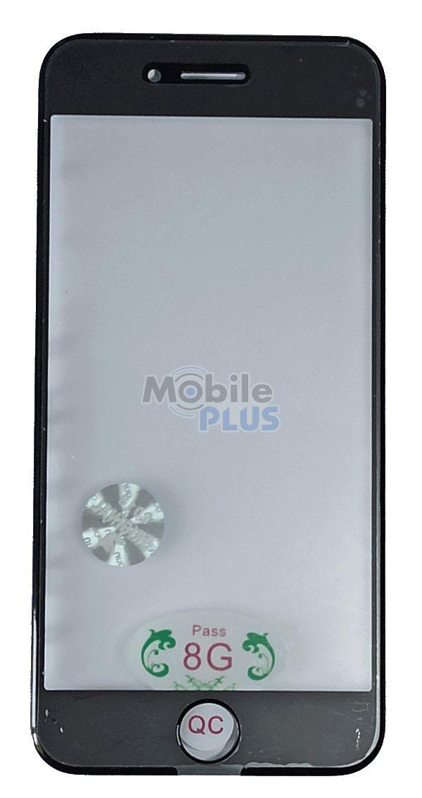 Скло для переклеювання дисплея Apple iPhone 8 c рамкою і OCA плівкою Black, чорне