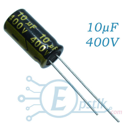 Конденсатор 10uF 400V (10*13) 105°C, фото 1