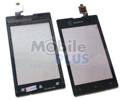 Сенсорний екран (тачскрін) для Sony C1505, C1605 Xperia E black