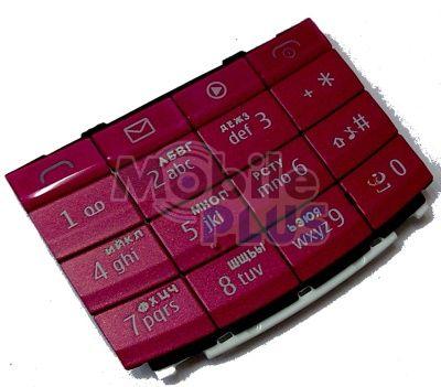 Клавіатура Nokia X3-02 (rus/eng) Red, фото 1