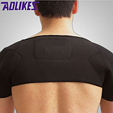 Корсет AOLIKES для корекції постави унісекс XL чорний 01361, фото 2