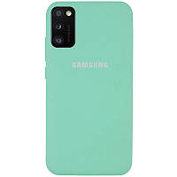 Чехол Silicone Cover Full Protective (AA) для Samsung Galaxy A41 Бирюзовый / Ocean Blue