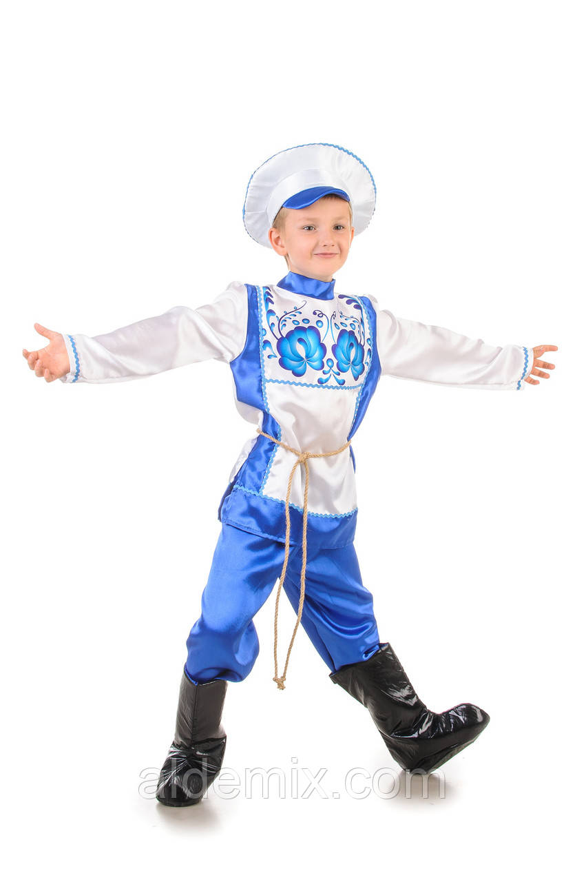 Російський народний костюм "Гжель" хлопчик