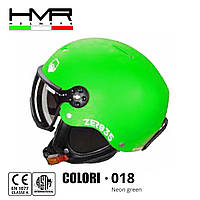 Горнолыжный шлем HMR helmets Colori H3 с визором M/S (55-57) зеленый Neon green 018-M/S