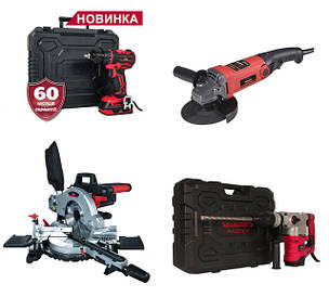 Електроінструменти та бензоінструменти. Будівельне обладнання. Садова техніка