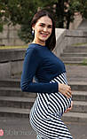 Сукня для вагітних і годуючих Angelina S Юла Мама Синій DR-30.061, фото 3