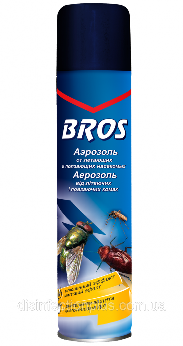 Аерозоль Bros від повзаючих комах 400 мл