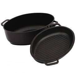 Гусятниця + сковорода з рівним дном 6 л Біол Г601П