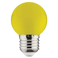 Желтая светодиодная лампа 1W E27 Horoz RAINBOW