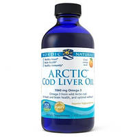 Arctic Cod Liver Oil — комплекс омега-3 і вітамінів, апельсиновий смак, 237 мл