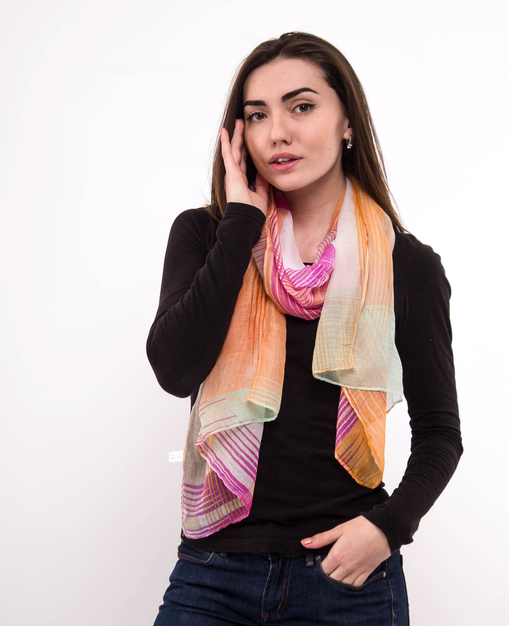 Шарф модний жіночий осінньо-весняний Джанні вузький, фото 1