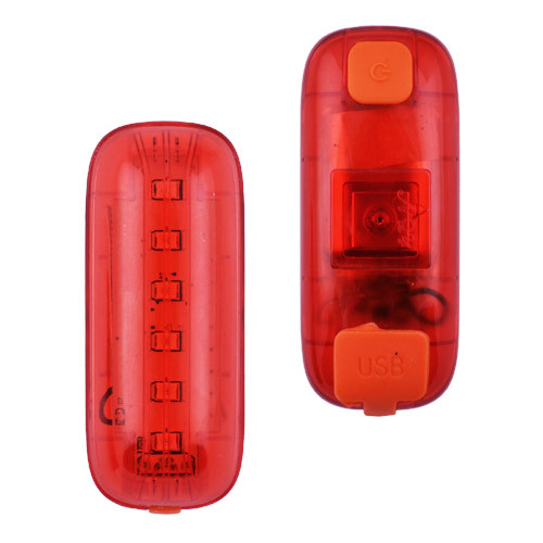 Фонарь велосипедный задний AQY-0116-6SMD аккум. Li-ion, micro USB, Waterproof - фото 3 - id-p264120946